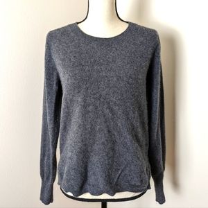 J Crew cashmere sweater slate gray sz Medium